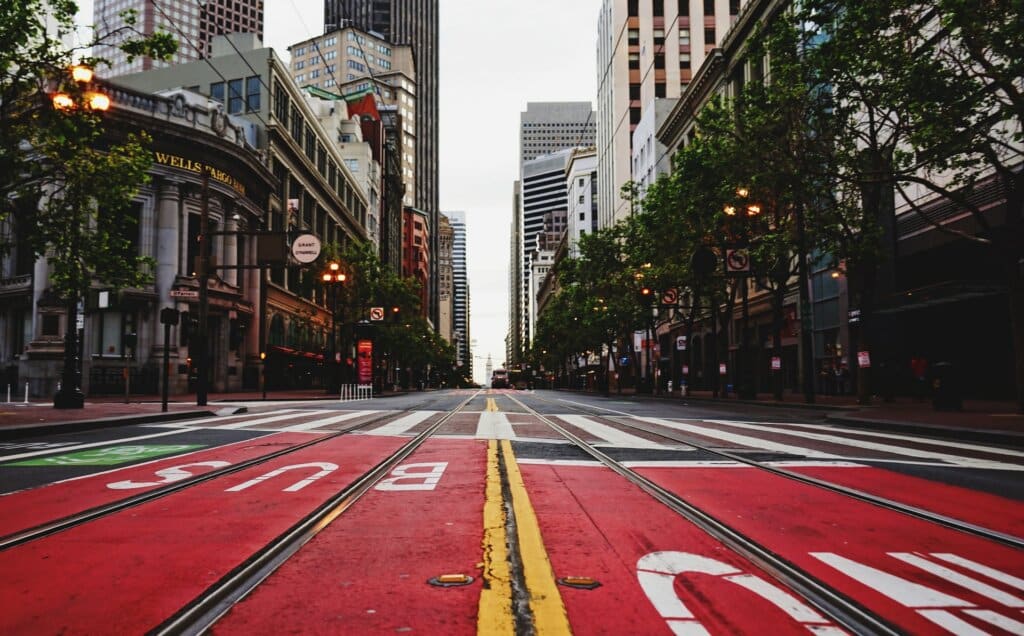 Market Street in San Francisco is full of great lunch spots close to the office