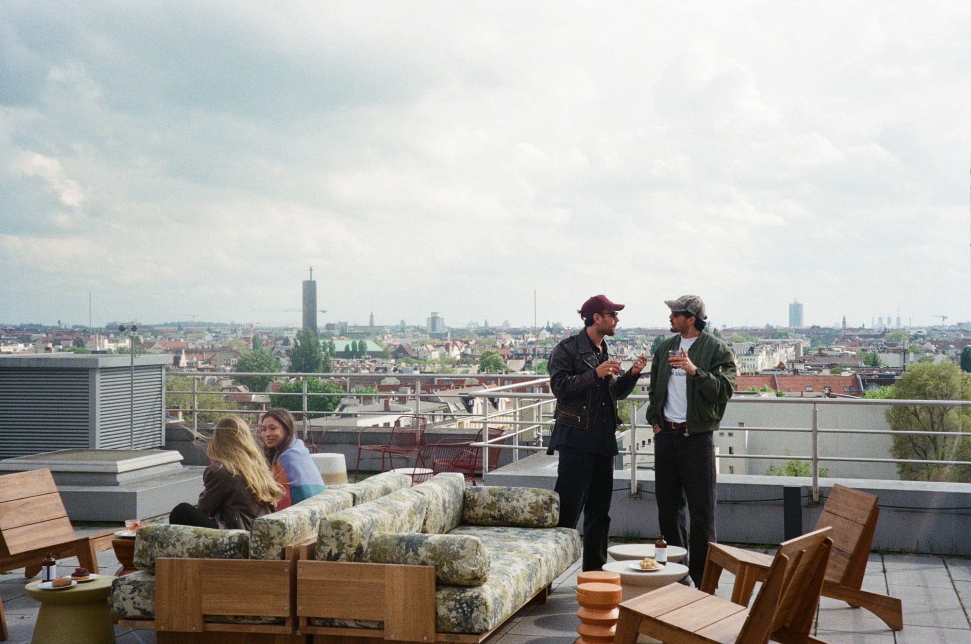 two people stood on berlin rooftop
